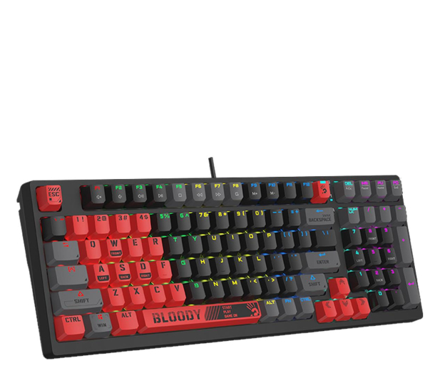 A4 TECH Klawiatura mechaniczna Bloody S98 USB Sports Red (BLMS Red Switches) A4TKLA47261 - 1162681 - zdjęcie 3
